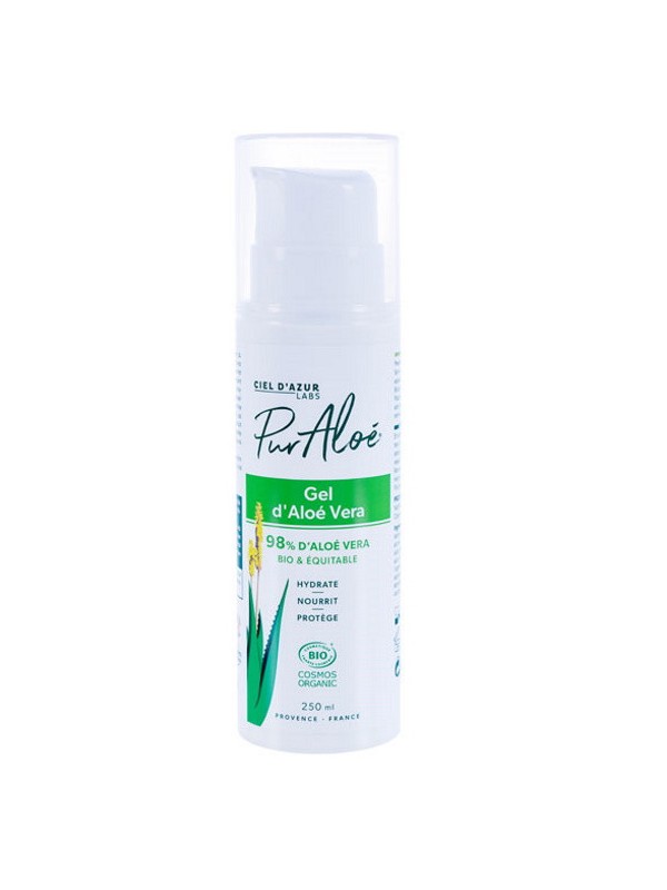 Gel natif d'Aloé Vera tube airless 250ml Puraloe