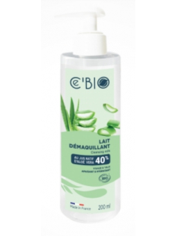 Lait démaquillant Aloé véra 200ml Cé'Bio aloe vera huile d'olive Herboristerie de paris
