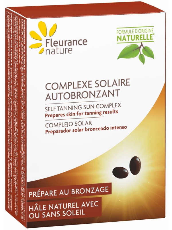 Complexe solaire autobronzant 30 capsules Fleurance Nature hâle naturel Herboristerie de paris