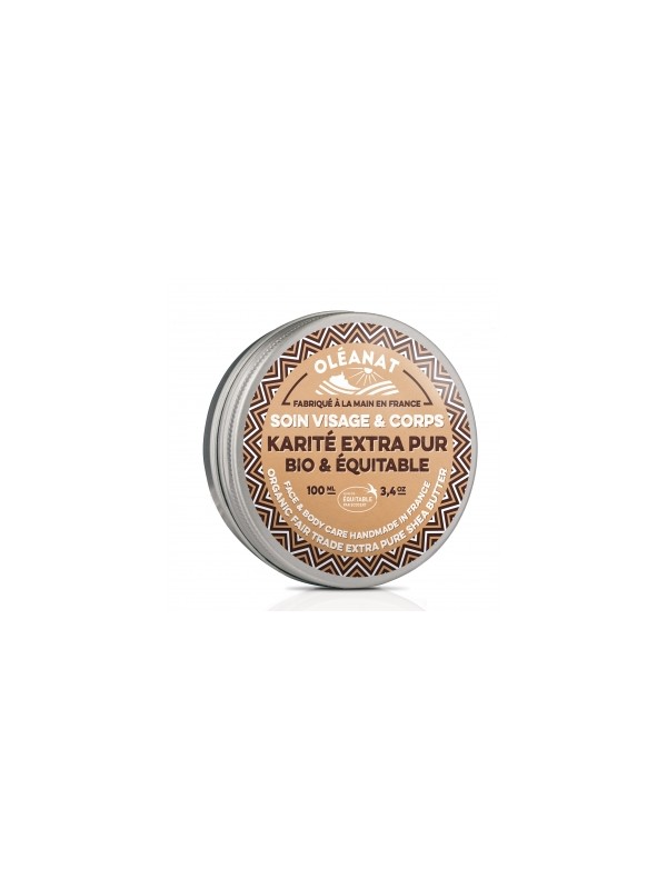 Beurre de karité extra pur Bio équitable sans parfum 100ml Oleanat Herboristerie de Paris