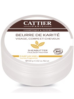 Beurre de karité Miel  100g Cattier Herboristerie de Paris