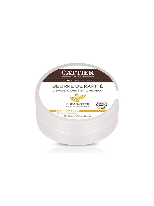 Beurre de karité Miel  100g Cattier Herboristerie de Paris