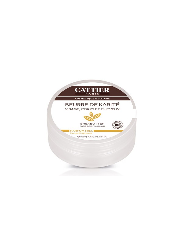 Beurre de karité Miel  100g Cattier Herboristerie de Paris