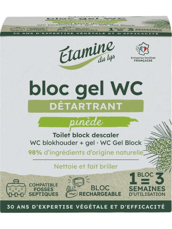 Bloc gel WC au Pin et à l'Eucalyptus 50ml 0.050 ml Etamine du Lys Herboristerie de Paris