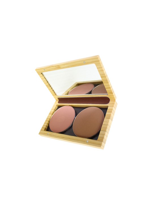 Boîtier bambou magnétique Petit modèle rechargeable vide x1 Zao Make-up Herboristerie de Paris
