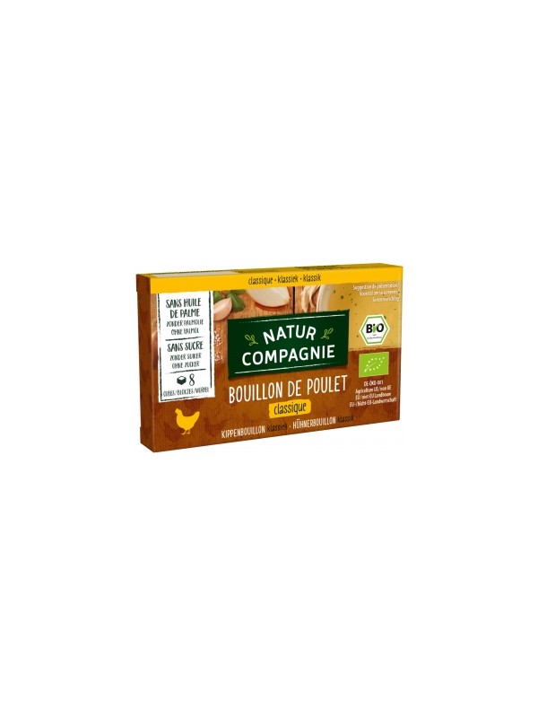 Bouillon cube de poulet 88gr Natur Compagnie Herboristerie de Paris