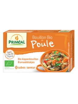 Bouillon bio de poule en cube 80gr Primeal Herboristerie de Paris