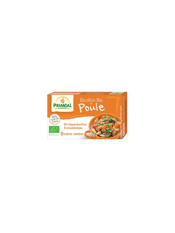 Bouillon bio de poule en cube 80gr Primeal Herboristerie de Paris