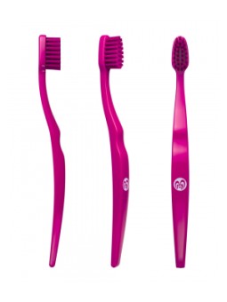 Brosse à dents medium souple écologique enfant ROSE x1 Bio Brush Herboristerie de Paris