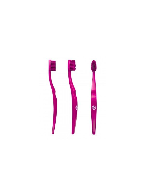 Brosse à dents medium souple écologique enfant ROSE x1 Bio Brush Herboristerie de Paris