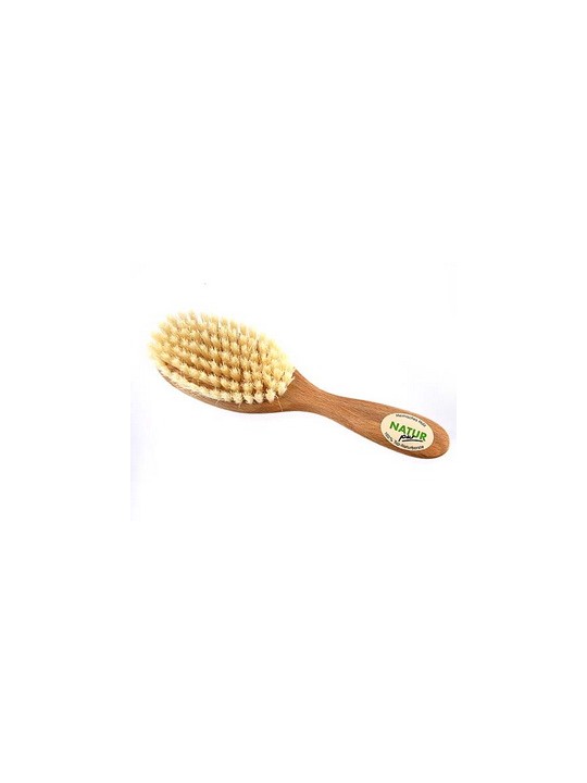 Brosse pour bébé à poils durs x1 Popolini Herboristerie de Paris