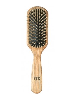 Brosse rectangulaire taille moyenne en Frêne naturel picots courts x1 Tek Herboristerie de Paris
