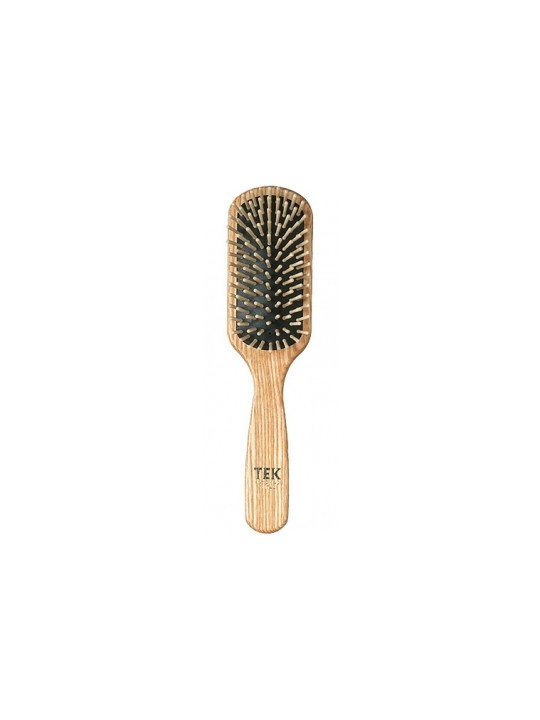 Brosse rectangulaire taille moyenne en Frêne naturel picots courts x1 Tek Herboristerie de Paris