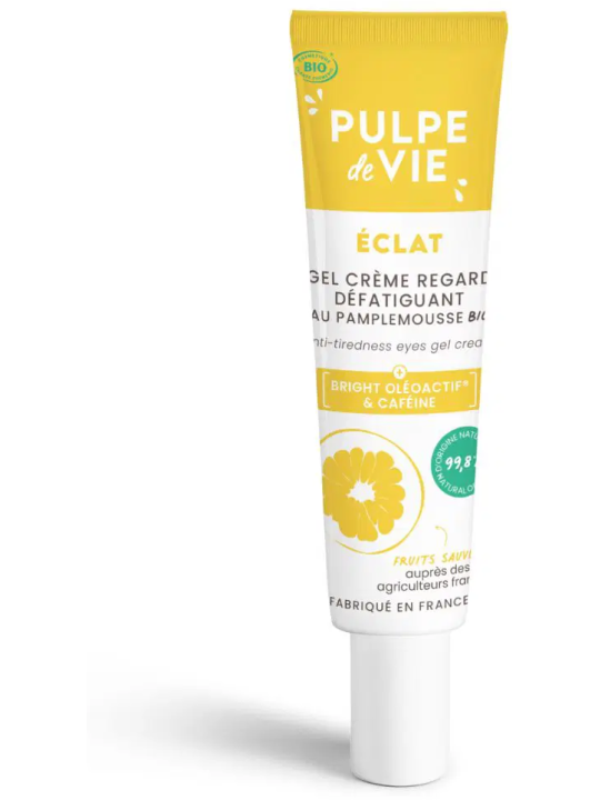 Gel crème éclat regard défatiguant 15ml Pulpe De Vie Herboristerie de Paris