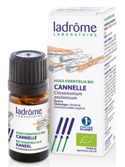 Cannelle de Ceylan Bio huile essentielle 5ml Ladrome Herboristerie de Paris contribue au maintien de l'énergie