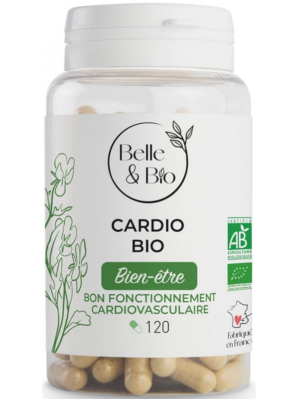 Cardio bio 120 gélules Belle et Bio Herboristerie de Paris aide la pression vasculaire par l'olivier