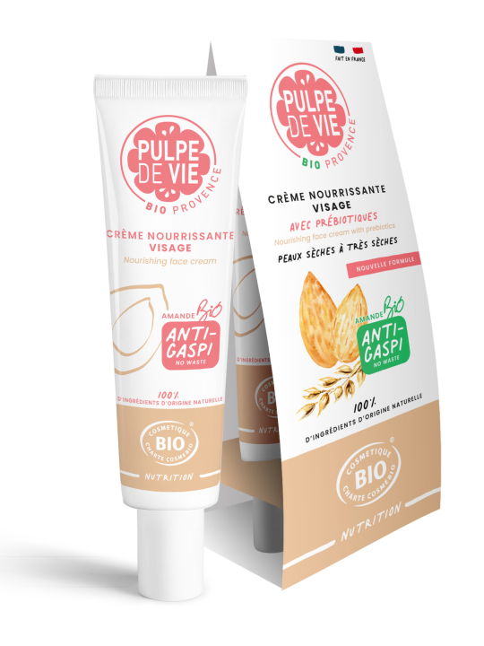 Crème nourrissante visage à l'amande peaux sèches 40 ml Pulpe De Vie Herboristerie de paris