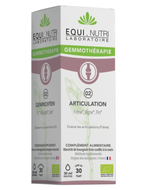 Articulation No 2 Cartibel Bio Flacon compte gouttes 30ml Equi - Nutri Herboristerie de Paris