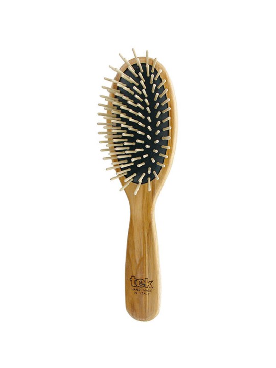 Grande Brosse ovale en Frêne naturel Tek