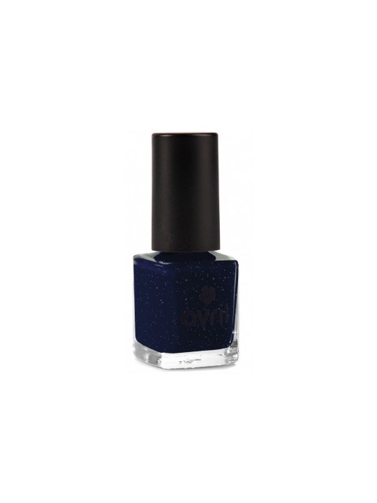 Vernis à ongles Mille et Une Nuits pailleté 7ml Avril cosmétique bleu nuit pailleté Herboristerie de paris