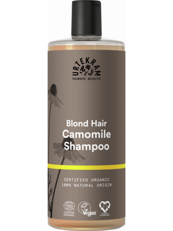 Shampoing Camomille pour cheveux blonds 500ml Urtekram reflets blonds cheveux fragiles Herboristerie de paris