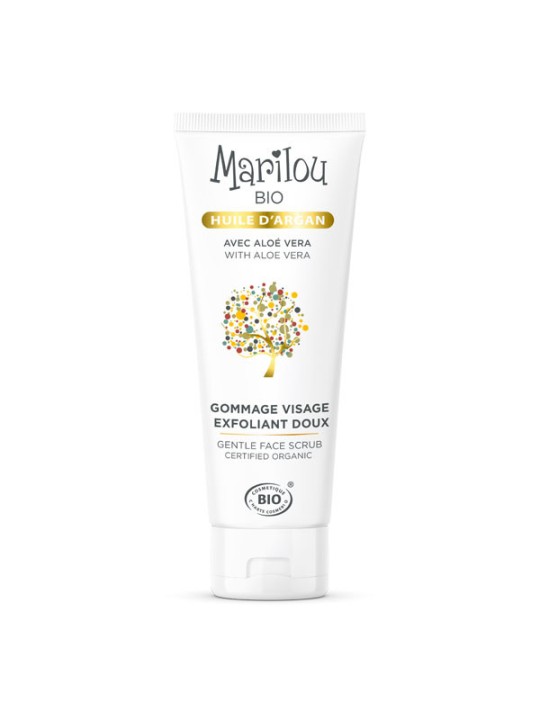 Gommage visage doux à l'huile d'Argan 75ml Marilou Bio