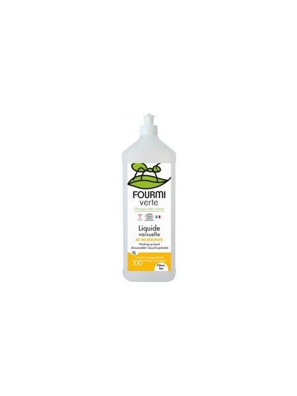 Liquide Vaisselle parfum Citron 1 litre La Fourmi Verte