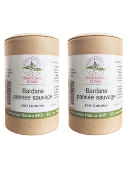 Bardane Pensée Sauvage lot de 2 boites 2 x 150 gélules  Herboristerie de Paris beauté netteté cutanée