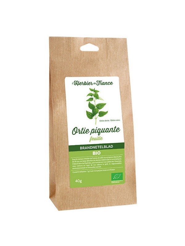 Ortie piquante Feuilles BIO 40g Herbier De France pour infusion Herboristerie de paris