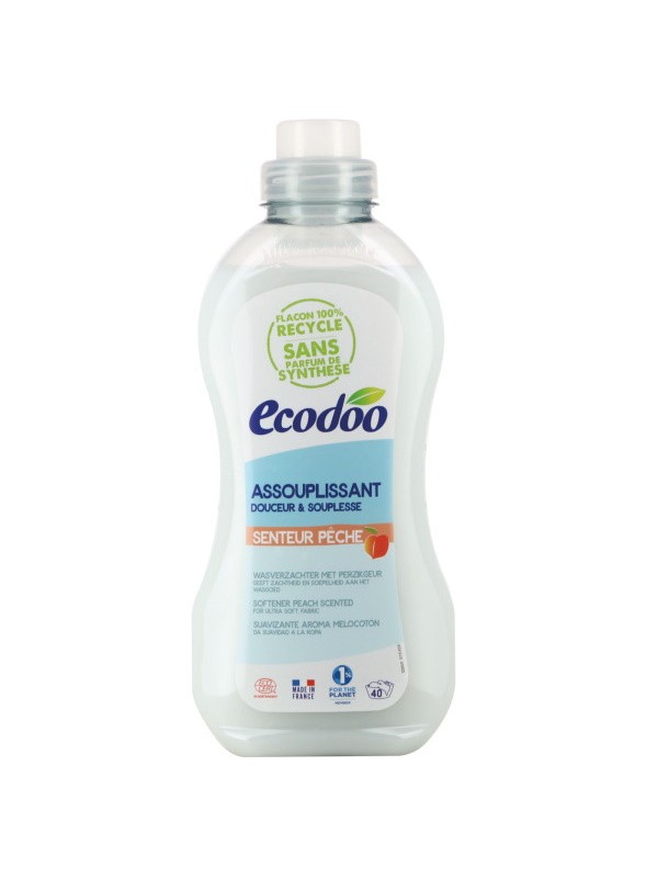 Assouplissant écologique senteur pêche ultra concentré 750ml Ecodoo Herboristerie de Paris