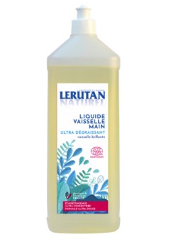 Liquide vaisselle ultra-concentré ultra-dégraissant Citron 1L Lérutan vaisselle nette Herboristerie de paris