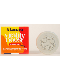 Shampoing solide naturel Cheveux normaux pin 55 gr Lamazuna vegan Herboristerie de paris