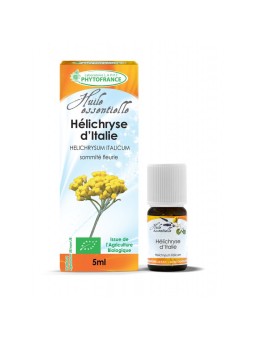 Huile essentielle d'Hélichryse d'Italie Origine Corse BIO 5 ml Phytofrance immortelle d'italie Herboristerie de paris