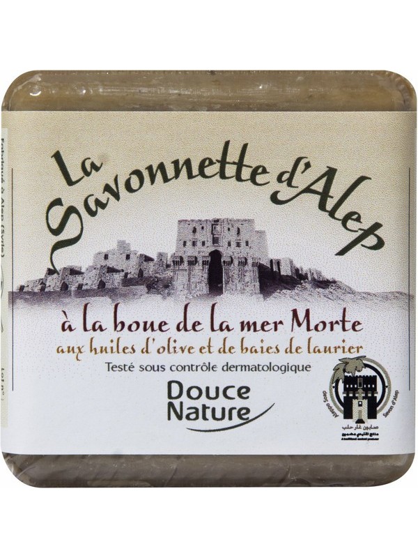 Savonnette d'Alep à la boue de la Mer morte 100g Douce Nature