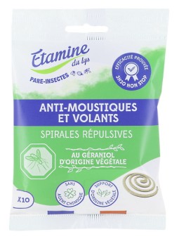 8 spirales Anti Moustique Ecocoil Etamine du Lys Herboristerie de Paris