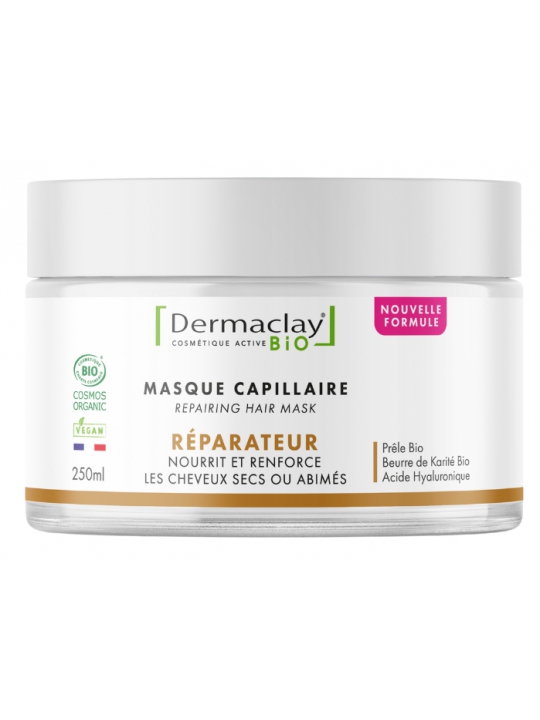 Masque capillaire réparateur Cheveux secs 125ml Dermaclay