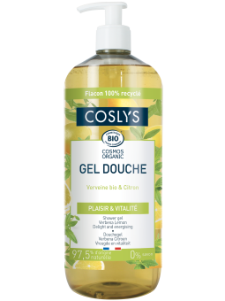Gel douche Verveine citron 1L Coslys aloe vera Herboristerie de paris