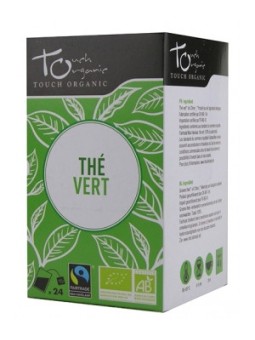Thé vert BIO 24 sachets 48g Touch Organic antioxydants herboristerie de paris