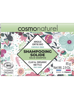 Shampoing solide Cheveux Gras 85g Cosmo Naturel écologique économique Herboristerie de paris