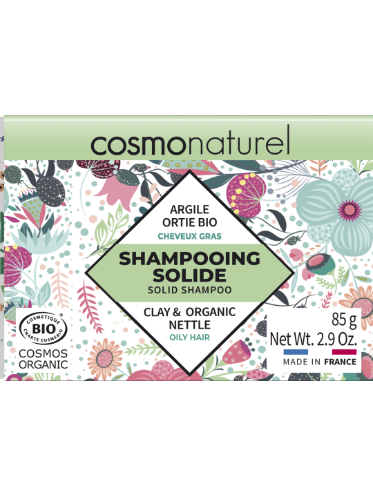 Shampoing solide Cheveux Gras 85g Cosmo Naturel écologique économique Herboristerie de paris