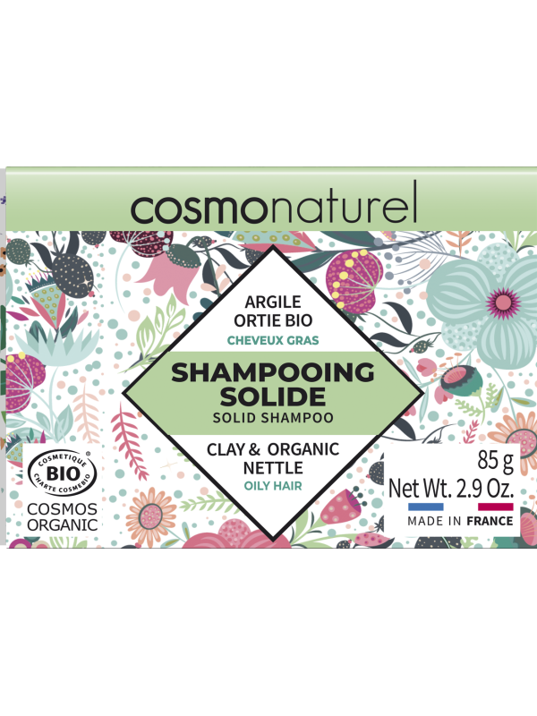 Shampoing solide Cheveux Gras 85g Cosmo Naturel écologique économique Herboristerie de paris