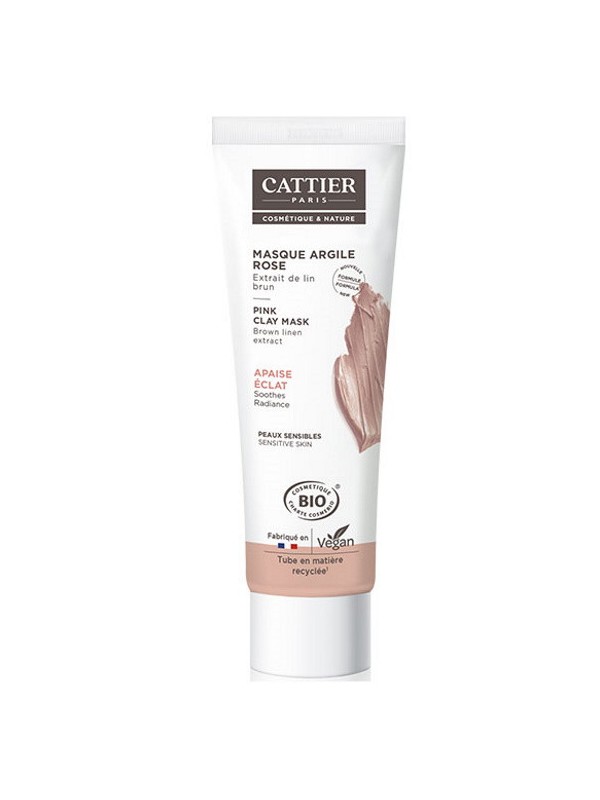 Masque argile rose Aloe vera 100ml Cattier