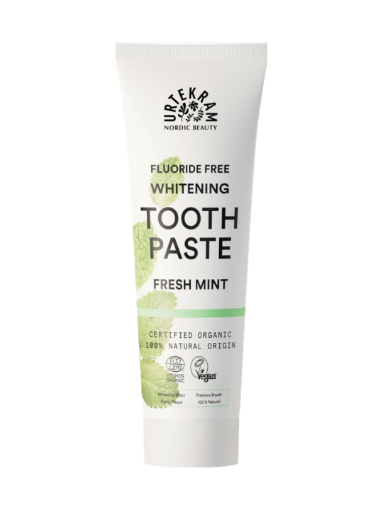Dentifrice blanchissant Menthe fraîche 75ml Urtekram