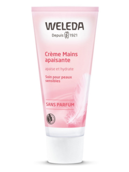 Crème Mains apaisante sans parfum 50ml Weleda jojoba coco squalane Herboristerie de paris