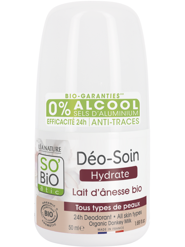 Déodorant douceur lait d'ânesse peaux normales à Sensibles 50ml So'Bio étic Herboristerie de paris