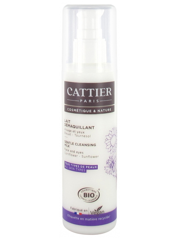 Lait démaquillant visage et yeux Caresse d'Herboriste 200ml Cattier