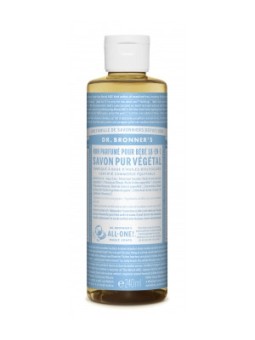 Savon liquide Non parfumé 240ml Dr Bronners