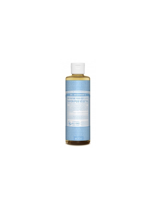 Savon liquide Non parfumé 240ml Dr Bronners
