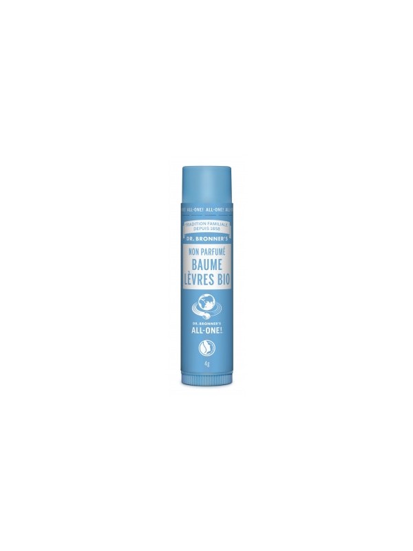 Baume à lèvres Neutre (sans parfum) bio 4g Dr Bronners