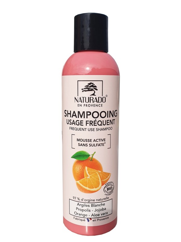 Shampoing usage fréquent sans sulfate 200ml Naturado